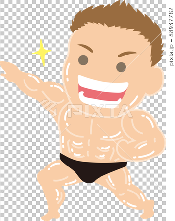 マッチョ男性 88937782