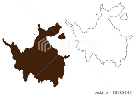 Donousa island (Hellenic Republic, Greece) map vector illustration, scribble sketch Donousa map 88938149