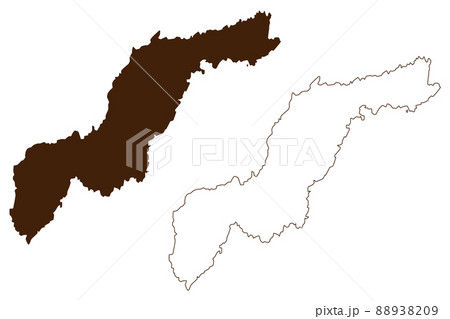 Levant island (French Republic, France) map vector illustration, scribble sketch Ile du Levant or Le Levant map Levant island (French Republic, France) map vector illustration, scribble sketch Ile du Levant or Le Levant map 88938209
