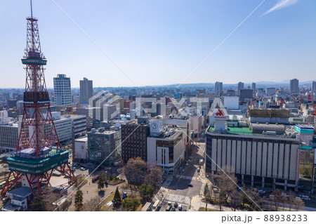 札幌 テレビ塔 都市風景 オリンピックマラソン 札幌 テレビ塔 都市風景 オリンピックマラソン 88938233