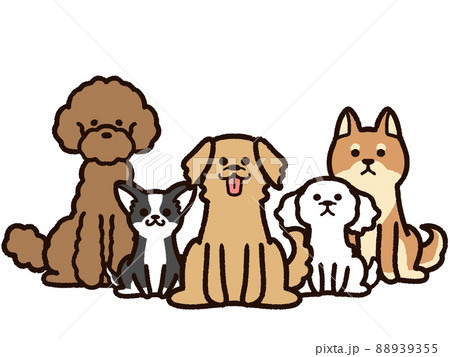 様々な犬種の犬たち 88939355