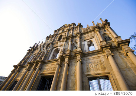 Ruins of St. Paul in Macau, Macao, China. UNESCO world heritage site. Ruins of St. Paul in Macau, Macao, China. UNESCO world heritage site. 88941070