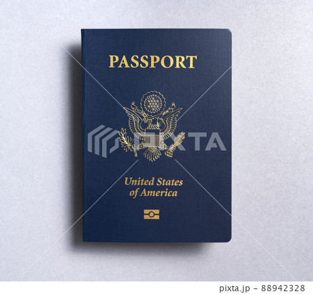 Studio shot of US passport 88942328