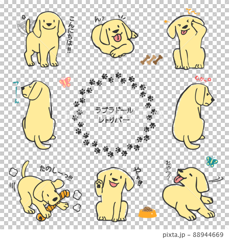 Summary of illustrations of various pose dogs Summary of illustrations of various pose dogs 88944669