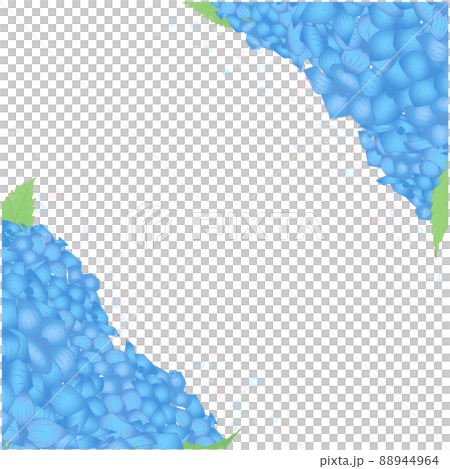 Hydrangea frame ⑤ (square, lick, blue) Hydrangea frame ⑤ (square, lick, blue) 88944964