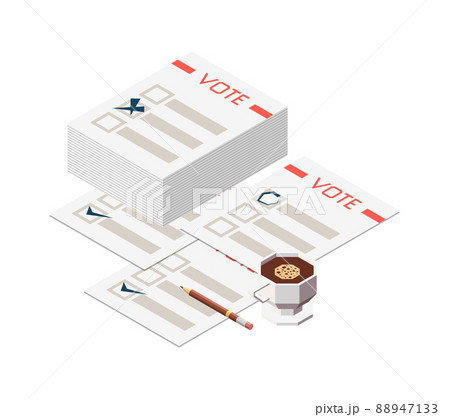 Election Isometric Icon 88947133