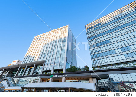 宮城県仙台市 晴天のJR仙台駅(東口) 宮城県仙台市 晴天のJR仙台駅(東口) 88947298