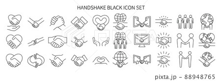 握手アイコンセット 88948765