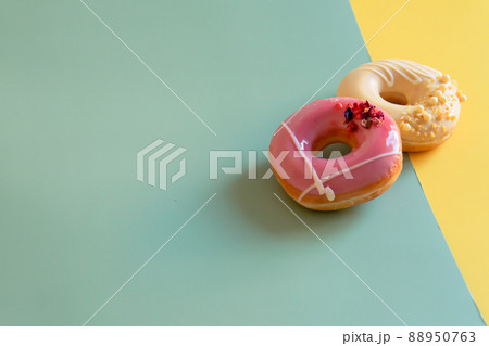 かわいいドーナツ 背景素材 かわいいドーナツ 背景素材 88950763