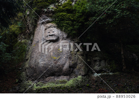 大分県の歴史ある仏像「熊野磨崖仏」 大分県の歴史ある仏像「熊野磨崖仏」 88953026