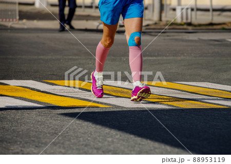 legs girl runner in compression socks running marathon legs girl runner in compression socks running marathon 88953119