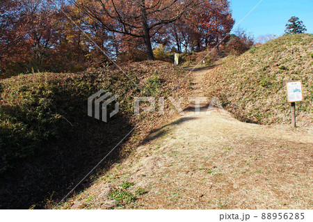 杉山城跡、三の郭への入口【埼玉県嵐山町】 88956285