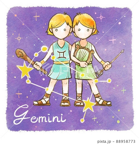 双子座のイラスト 双子座のイラスト 88958773