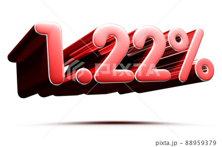 Red number 1.22 percent. 88959379