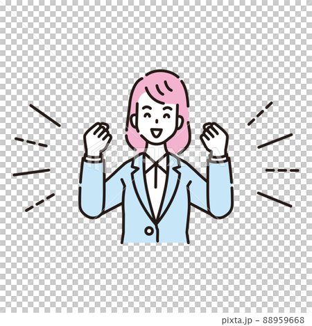 人物イラスト　線画 88959668