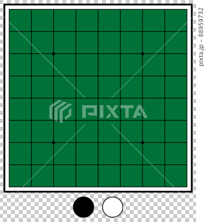 オセロ　ボードゲーム　背景素材　アルファチャンネル付 88959732