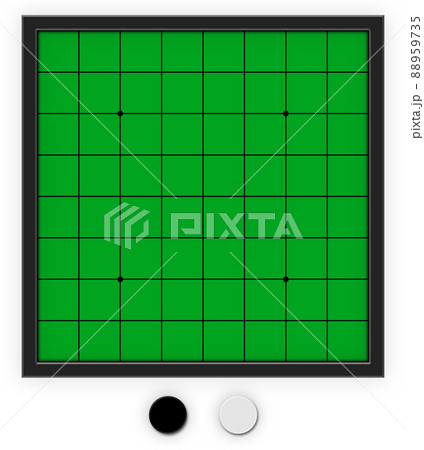 オセロ　ボードゲーム　背景素材　アルファチャンネル付 88959735