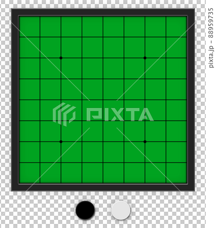 オセロ　ボードゲーム　背景素材　アルファチャンネル付 88959735