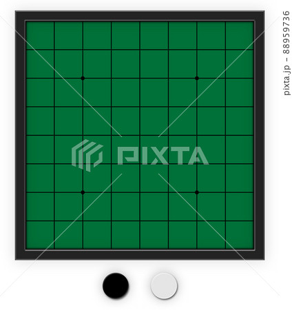 オセロ　ボードゲーム　背景素材　アルファチャンネル付 88959736
