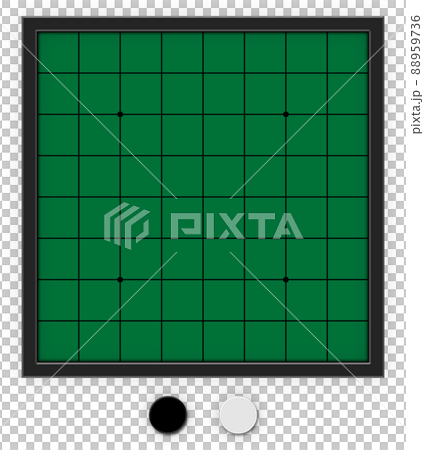 オセロ　ボードゲーム　背景素材　アルファチャンネル付 88959736