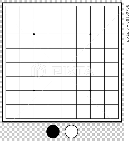 帶阿爾法通道的奧賽羅棋盤遊戲背景素材 88959738