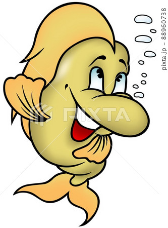 Golden Fish with Big Smile 88960738