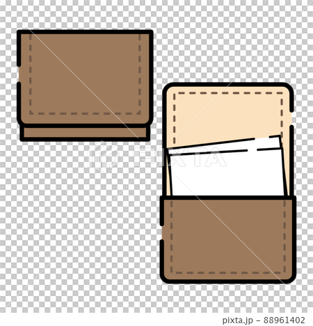 革製の名刺入れのイラストのイラスト素材 [88961402] - PIXTA