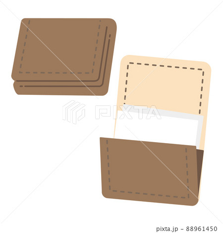 革製の名刺入れのイラスト 88961450