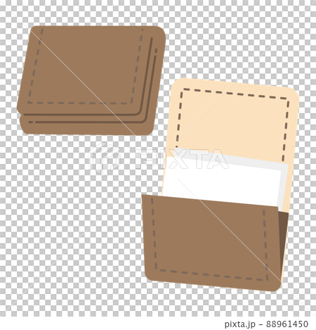 革製の名刺入れのイラスト 88961450