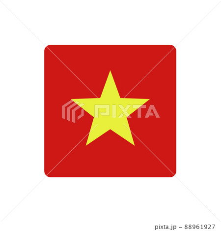 四角いベトナム国旗 四角いベトナム国旗 88961927
