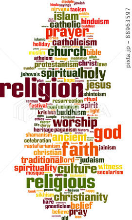 Religion word cloud Religion word cloud 88963597