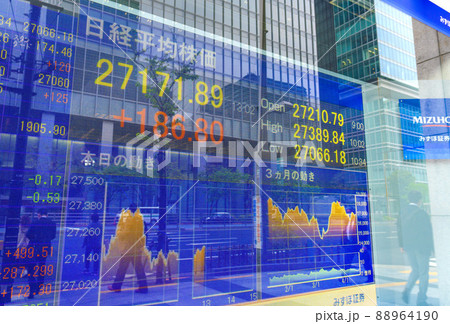 日本の東京都市景観 コロナ禍からの回復は…円安ドル高…東京のビジネス街では…＝20日、八重洲 88964190