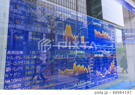 日本の東京都市景観 コロナ禍からの回復は…円安ドル高…東京のビジネス街では…＝20日、八重洲 88964197