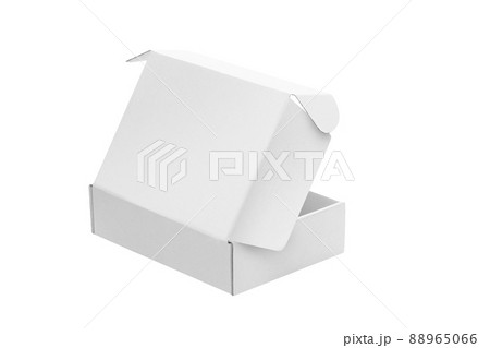 Open blank carton box isolated on white background Open blank carton box isolated on white background 88965066