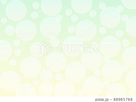 背景　緑　グリーン　黄色　イエロー　バーチャル背景　バブル　泡　水玉 88965768