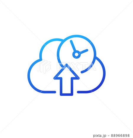uploading time line icon on white uploading time line icon on white 88966898