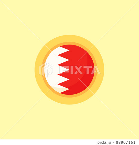 Bahrain - Circular Flag 88967161