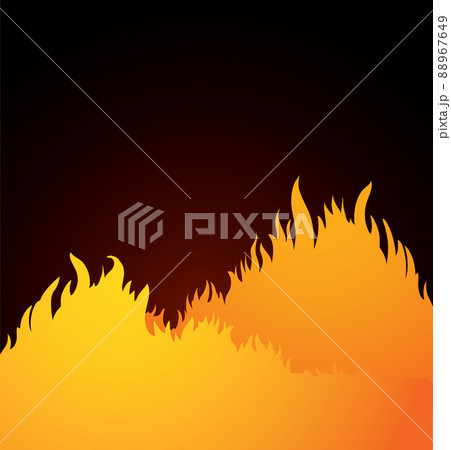 Bright fire background. Vector drawing pattern 88967649