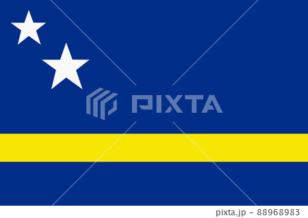 Curacao flag background illustration large file blu yellow white stars Curacao flag background illustration large file blu yellow white stars 88968983