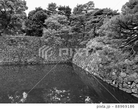 東京千代田区・皇居東御苑 天神濠 東京千代田区・皇居東御苑 天神濠 88969186