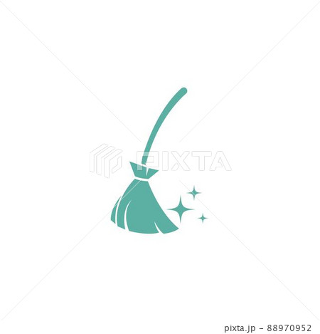 Broom icon logo design illustration template 88970952