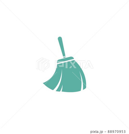 Broom icon logo design illustration template 88970953