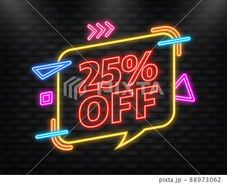 Trendy flat advertising with 25 percent discount flat badge for promo design. Poster badge. Business design. Vector illustration. Trendy flat advertising with 25 percent discount flat badge for promo design. Poster badge. Business design. Vector illustration. 88973062