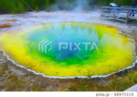 ガイザー・ヒル・ループのモーニング・グローリー・プール 88975319