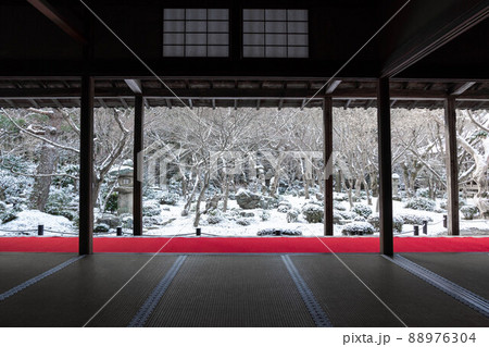 《京都》圓光寺の冬景色 88976304