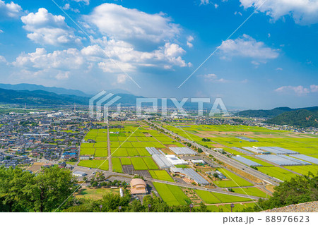 森将軍塚古墳から見た善光寺平【長野県】 森将軍塚古墳から見た善光寺平【長野県】 88976623