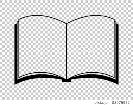 Open books / notebooks / notepads / line drawings 88976922