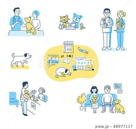 さまざまなペットとのライフシーン　セット 88977117