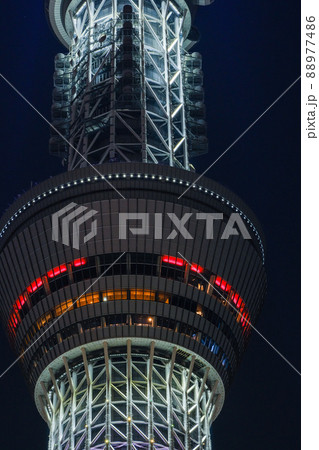 東京スカイツリー　夜景　拡大 88977486