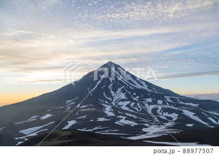 Koryaksky volcano, Kamchatka peninsula, Russia. An active volcano 35 km north of the city of Petropavlovsk-Kamchatsky. The absolute height is 3430 meters above sea level. 88977507